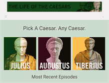 Tablet Screenshot of lifeofcaesar.com